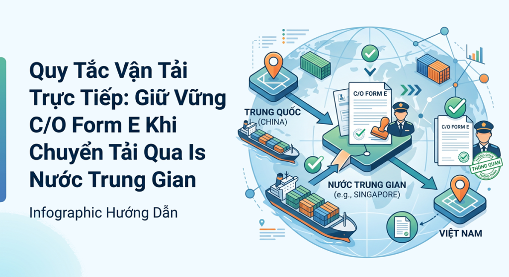 C/O Form E qua nước trung gian