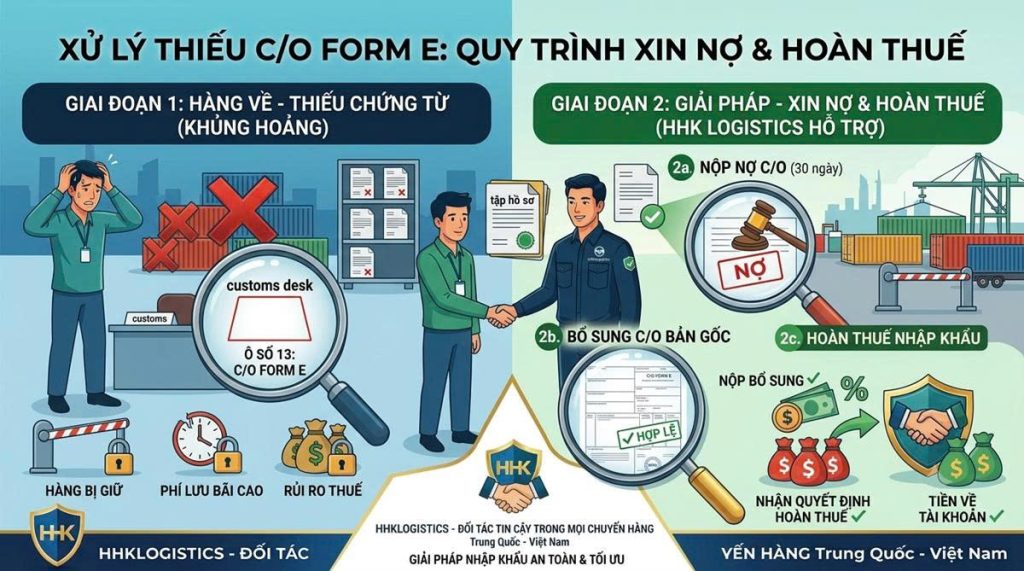 Nộp chậm C/O Form E