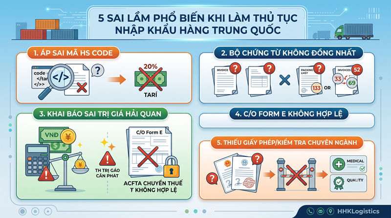 Thủ tục nhập khẩu hàng Trung Quốc